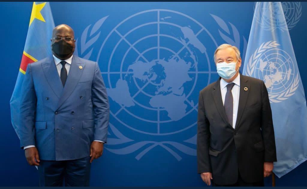 FÉLIX ANTOINE TSHISEKEDI ET ANTONIO GUTTERES, LE TÊTE-À-TÊTE À NEW-YORK
