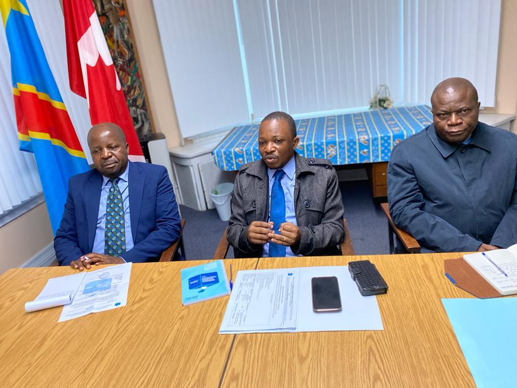 Le Rapporteur Adjoint, Paul MUHINDO, conduit une délégation de la CENI à Ottawa au Canada