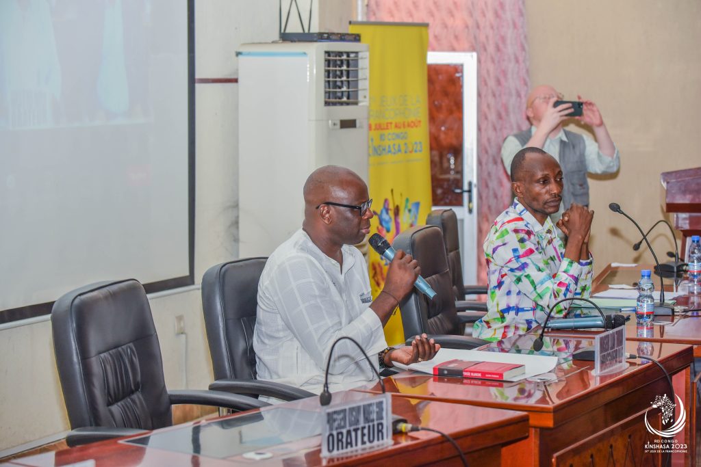 L’Ambassadeur des IXes Jeux de la Francophonie, Lilian Thuram échange avec les étudiants de L’UNIKIN