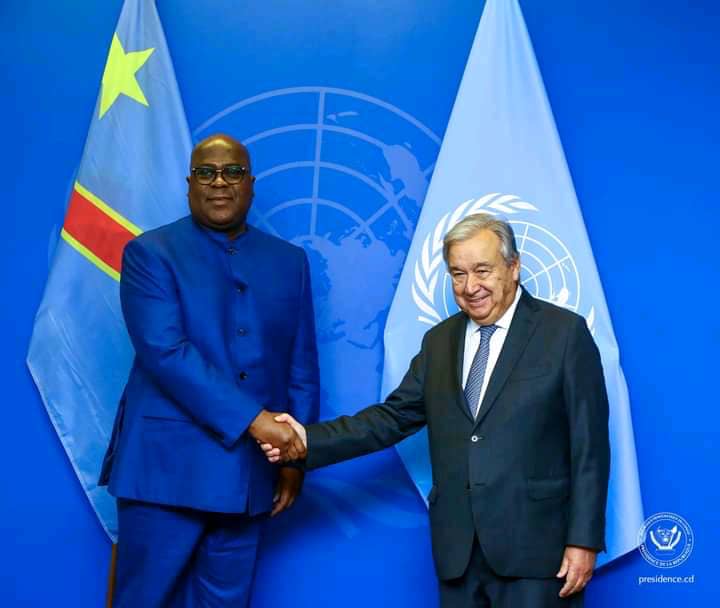 New York : Élections, Sécurité et Changement Climatique au centre d’une réunion entre Félix-Antoine Tshisekedi et Antonio Guterres