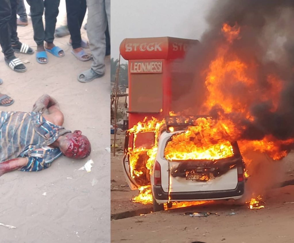Kananga : un bus de la société KAmuk incendié après un accident mortel impliquant un cyclo-transporteur