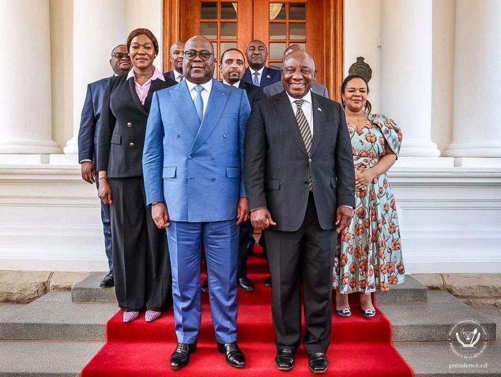 Visite éclair de Felix Tshisekedi à Cyril Ramaphosa