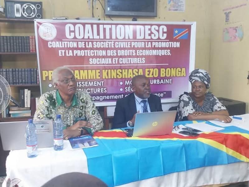 Kinshasa : la Coalition DESC évalue le programme Kinshasa Ezo Bonga du gouverneur Daniel Bumba