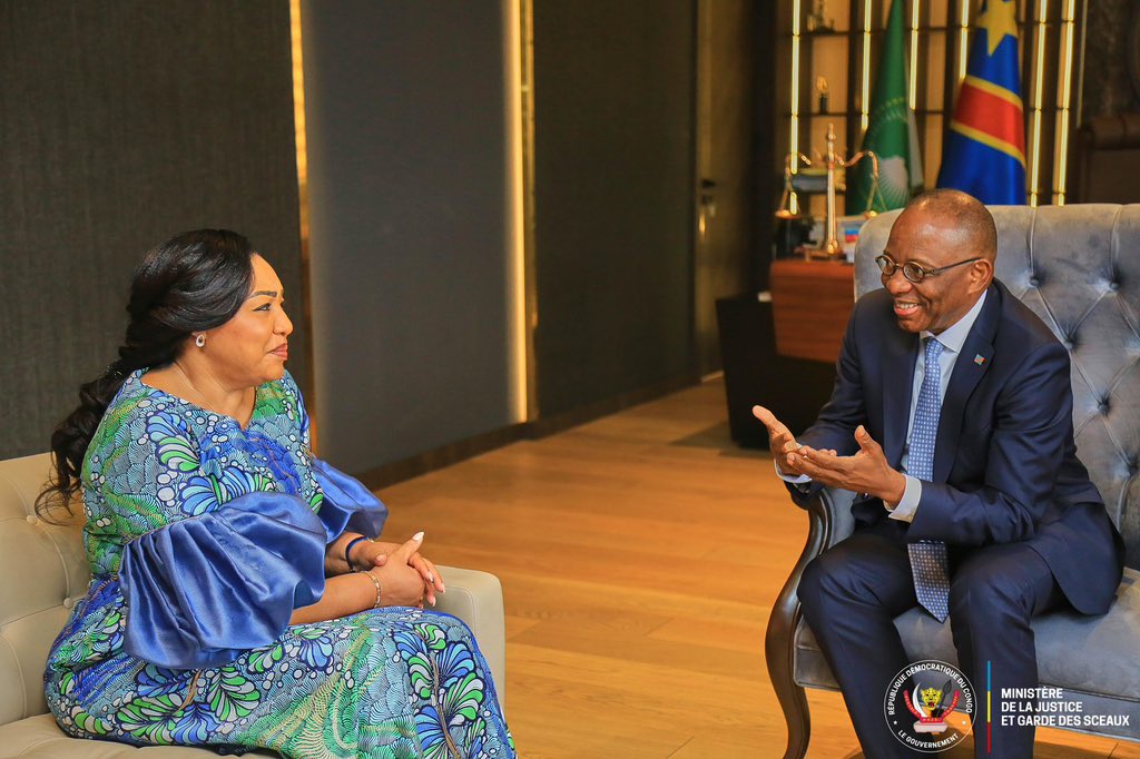 RDC : la Première Dame Denise Nyakeru Tshisekedi plaide auprès du ministre de la Justice pour les femmes victimes de viols lors de l’évasion de Makala