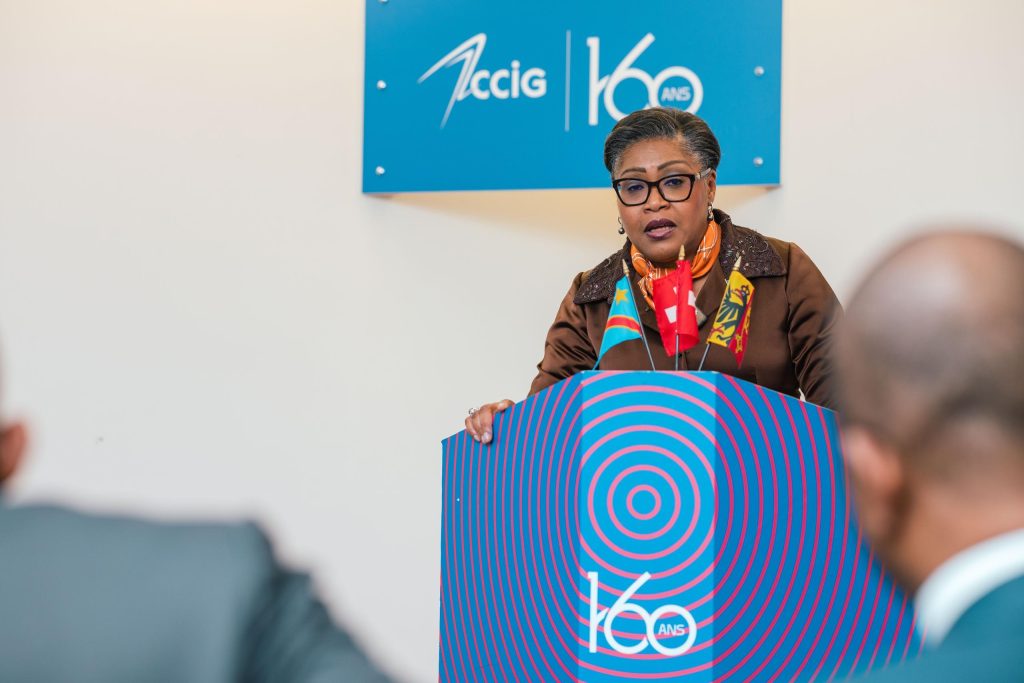Mines : Judith Suminwa propose un partenariat équitable à la Chambre de Commerce de Genève et des investissements responsables