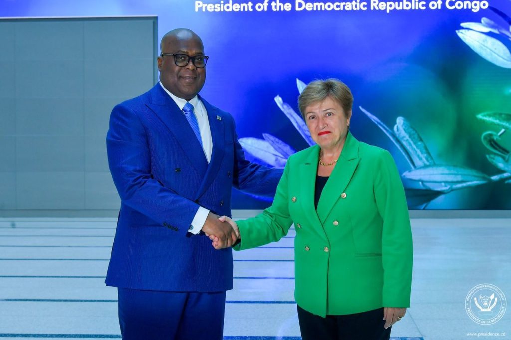 Washington : Félix Tshisekedi s’entretient avec la directrice du FMI sur les avancées économiques de la RDC