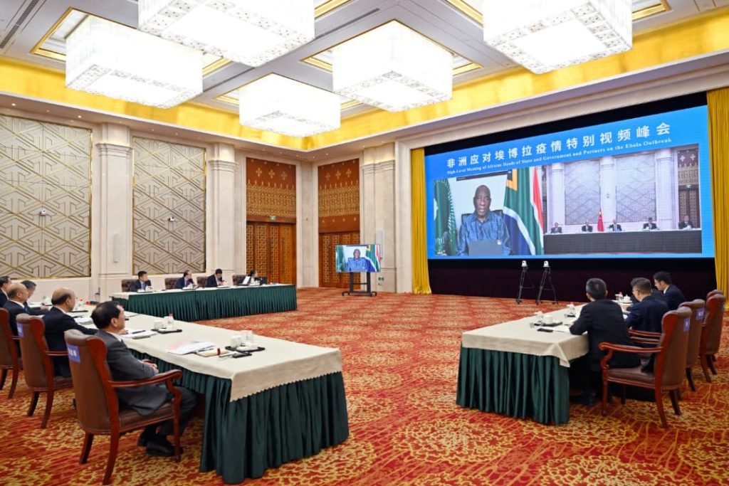 CHINE : Une réunion de haut niveau sur Ebola